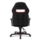 Alera® Racing Style Ergonomic Gaming Chair, Supports 275 lb, 15.91" to 19.8" Seat Height, Black/Red Trim Seat/Back, Black/Red Base (ALEGM4136) Each