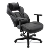 Alera® Racing Style Ergonomic Gaming Chair, Supports 275 lb, 15.91" to 19.8" Seat Height, Black/Gray Trim Seat/Back, Black/Gray Base (ALEGM4146) Each