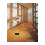 Durable® Sherpa Infobase Sign Stand, Acrylic/Metal, 40" to 60" High, Gray (DBL558957) Each