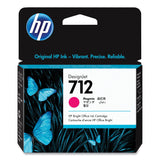 HP HP 712, (3ED68A) Magenta Original Ink Cartridge (HEW3ED68A) Each