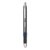 Sharpie® S-Gel™ S-Gel Premium Metal Barrel Gel Pen, Retractable, Medium 0.7 mm, Blue Ink, Gun Metal Gray Barrel, Dozen (SAN2147525) 1 Dozen