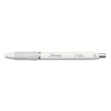 Sharpie® S-Gel™ S-Gel Fashion Barrel Gel Pen, Retractable, Medium 0.7 mm, Black Ink, Pearl White Barrel, Dozen (SAN2126236) 1 Dozen