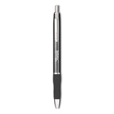 Sharpie® S-Gel™ S-Gel Premium Metal Barrel Gel Pen, Retractable, Medium 0.7 mm, Black Ink, Gun Metal Gray Barrel, Dozen (SAN2147528) 1 Dozen