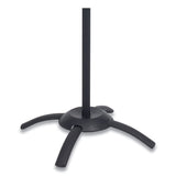 Alba™ CLEO Coat Stand, Stand Alone Rack, Ten Knobs, Steel/Plastic, 19.75w x 19.75d x 68.9h, Black (ABAPMCLEON) Each