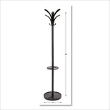 Alba™ Brio Coat Stand, 13.75w x 13.75d x 66.25h, Black (ABAPMBRION) Each