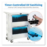 Tripp Lite UV Sterilization and Charging Cart, 32 Devices, 34.8 x 21.6 x 42.3, White (TRPCSC32ACWHG) Each