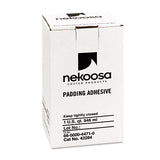 Nekoosa Fan-Out Padding Adhesive, 32 oz, Dries Clear (NEK42284) Each