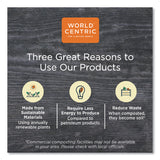 World Centric® No Tree Paper Bowls, 8 oz, 3.4" Diameter x 2.3"h, Natural, Sugarcane, 1,000/Carton (WORBOSU8) Case of 1,000