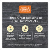 World Centric® PLA Clear Cold Cup Lids, Flat Lid, Fits 9 oz to 24 oz Cups, 1,000/Carton (WORCPLCS12) Case of 1,000