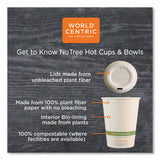 World Centric® NoTree Paper Hot Cups, 6 oz, Natural, 1,000/Carton (WORCUSU6) Case of 1,000