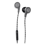 Maxell® Bass 13 Metallic Earbuds with Microphone, 4 ft Cord, Silver (MAX199600) Each