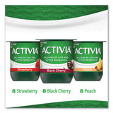 Activia® Probiotic Lowfat Yogurt, 4 oz Cups, Black Cherry/Peach/Strawberry, 24/Pack, Ships in 1-3 Business Days (GRR90200477)