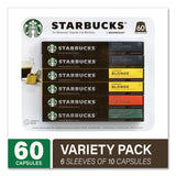 Starbucks® By NESPRESSO® Pods Variety Pack, Blonde Espresso/Colombia/Espresso/Pikes Place, 60 Pods/Pack, Ships in 1-3 Business Days (GRR22001153) Each
