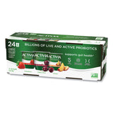 Activia® Probiotic Lowfat Yogurt, 4 oz Cups, Black Cherry/Peach/Strawberry, 24/Pack, Ships in 1-3 Business Days (GRR90200477)