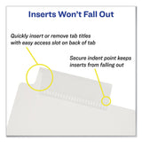 Avery® Insertable Big Tab Plastic Dividers, 8-Tab, 11 x 8.5, Clear, 1 Set (AVE11836) Each