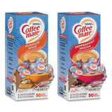 Coffee mate® Liquid Coffee Creamer, Cinnamon/Peppermint/Pumpkin/Vanilla, 0.38oz Mini Cups, 50/PK,4 PK/CT, Ships in 1-3 Business Days (GRR70000093) Case of 4