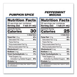 Coffee mate® Liquid Coffee Creamer, Cinnamon/Peppermint/Pumpkin/Vanilla, 0.38oz Mini Cups, 50/PK,4 PK/CT, Ships in 1-3 Business Days (GRR70000093) Case of 4