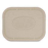 World Centric® Fiber Lids for Fiber Containers, 7.8 x 10.1 x 0.5, Natural, Paper, 400/Carton (WORTRLSC10LF) Case of 400