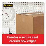 Scotch® Box Lock Shipping Packaging Tape with Dispenser, 3" Core, 1.88" x 54.6 yds, Clear, 4/Pack (MMM39504RD) Pack of 4