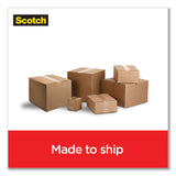 Scotch® Box Lock Shipping Packaging Tape with Dispenser, 3" Core, 1.88" x 54.6 yds, Clear, 4/Pack (MMM39504RD) Pack of 4