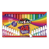 Cra-Z-Art Markers, Broadline, Washable, 64 Colors, 4Bx, Ast (CZA013424) Case of 24