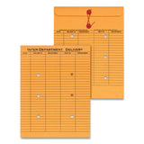 Universal® Light Brown Kraft String/Button Interoffice Envelope, #97, Two-Sided Five-Column Format, 10 x 13, Light Brown Kraft, 100/Box (UNV63568) Pack of 100