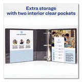 Avery® Legal Durable Non-View Binder with Round Rings, 3 Rings, 1" Capacity, 14 x 8.5, Black, (6400) (AVE06400) Each