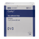 Curity™ Oil Emulsion Impregnated Dressing Rectangle 3 X 8 Inch Sterile (215607_CS) 144/CS