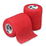 3M™ Coban™ Cohesive Bandage 3 Inch X 5 Yard Self-Adherent Closure Red NonSterile Standard Compression (176491_EA) 1/EA
