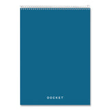 TOPS™ Docket Ruled Wirebound Pad with Cover, Wide/Legal Rule, Blue Cover, 70 White 8.5 x 11.75 Sheets (TOP63631) Each