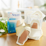 Nexcare™ Waterproof Adhesive Strip 2-3/8 X 3½ Inch Plastic Knee / Elbow Sheer Sterile (851822_CS) 192/CS