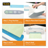 Scotch™ Laminating Pouches, 5 mil, 5.38" x 3.75", Gloss Clear, 20/Pack (MMMTP590220) Pack of 20