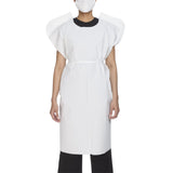 McKesson Patient Exam Gown One Size Fits Most White Disposable (906756_CS) 50/CS