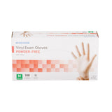 McKesson Exam Glove Medium NonSterile Vinyl Standard Cuff Length Smooth Clear Not Rated (354439_CS) 1000/CS