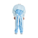 O&M Halyard Inc Chemotherapy Procedure Gown One Size Fits Most Blue NonSterile ASTM F739-12 Disposable (566770_CS) 100/CS
