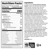 Orgain® Organic Nutritional Shake Oral Supplement Sweet Vanilla Bean Flavor Liquid 11 oz. Carton (1039285_CS) 12/CS