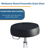 McKesson Exam Stool Backless Pneumatic Height Adjustment 5 Casters Black (407036_EA) 1/EA