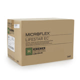 LifeStar™ EC Exam Glove Medium NonSterile Nitrile Extended Cuff Length Textured Fingertips White / Blue Fentanyl Tested (1086857_BX) 100/BX