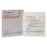 DermaFilm® Thin Hydrocolloid Dressing Film Backing 4 X 4 Inch Square Hydrocolloid / Film (583419_BX) 10/BX