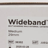Wide Band® Male External Catheter Self-Adhesive Band Silicone Medium (617691_BX) 30/BX