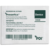 Prevantics® Device Swab 3.15% / 70% Strength CHG (Chlorhexidine Gluconate) / Isopropyl Alcohol Individual Packet NonSterile (959981_CS) 1000/CS