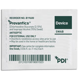 Prevantics® Device Swab 3.15% / 70% Strength CHG (Chlorhexidine Gluconate) / Isopropyl Alcohol Individual Packet NonSterile (959981_BX) 100/BX