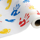 Tiny Tracks™ Table Paper 21 Inch Width 125 Foot Length Print (Hands) Crepe (381677_CS) 12/CS