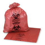 McKesson Biohazard Waste Bag Biohazard Symbol / Infectious Waste 7 to 10 gal. Red 24 X 24 Inch (206098_CS) 500/CS