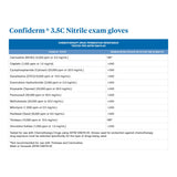 McKesson Confiderm® 3.5C Exam Glove Large NonSterile Nitrile Standard Cuff Length Textured Fingertips Blue Chemo Tested (765876_BX) 200/BX