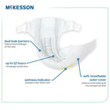 McKesson Unisex Baby Diaper Size 7 Disposable Heavy Absorbency (1144480_CS) 4/CS