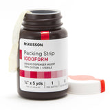 McKesson Wound Packing Strip Iodoform 1/4 Inch X 5 Yard Sterile Antiseptic (470440_BT) 1/BT