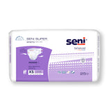 Seni® Super Unisex Adult Incontinence Brief X-Small Disposable Heavy Absorbency (1163833_CS) 75/CS