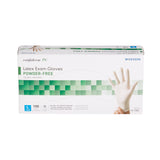 McKesson Confiderm® Exam Glove Large NonSterile Latex Standard Cuff Length Fully Textured Ivory Not Rated (921599_BX) 100/BX