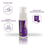 Theraworx® Protect Advanced Hygiene and Barrier System Rinse-Free Skin Cleanser with Silver Foaming 7.1 oz. Pump Bottle Lavender Scent (798262_EA) 1/EA